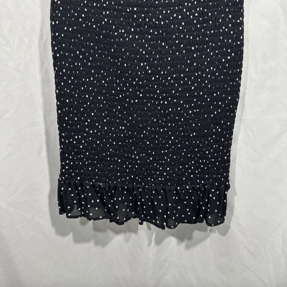 EUC Reformation [ Small ] Polka Dot Minnie‎ Mini Dress in Black White #Q393 - Picture 8 of 15